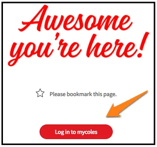 register for MYColES Employee Login.