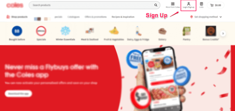 My Coles Login